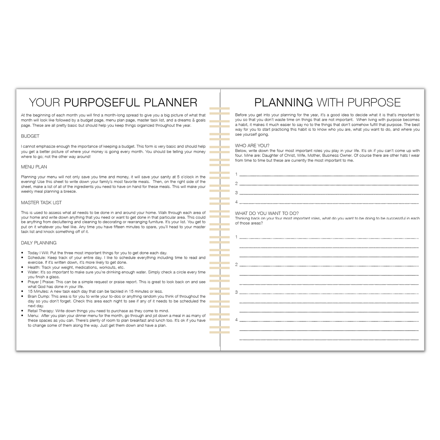 2024 Weekly Purposeful Planner - CoCo Palms