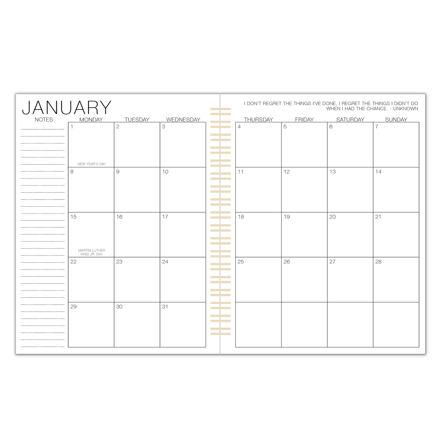 2024 Weekly Purposeful Planner - Sand Damier