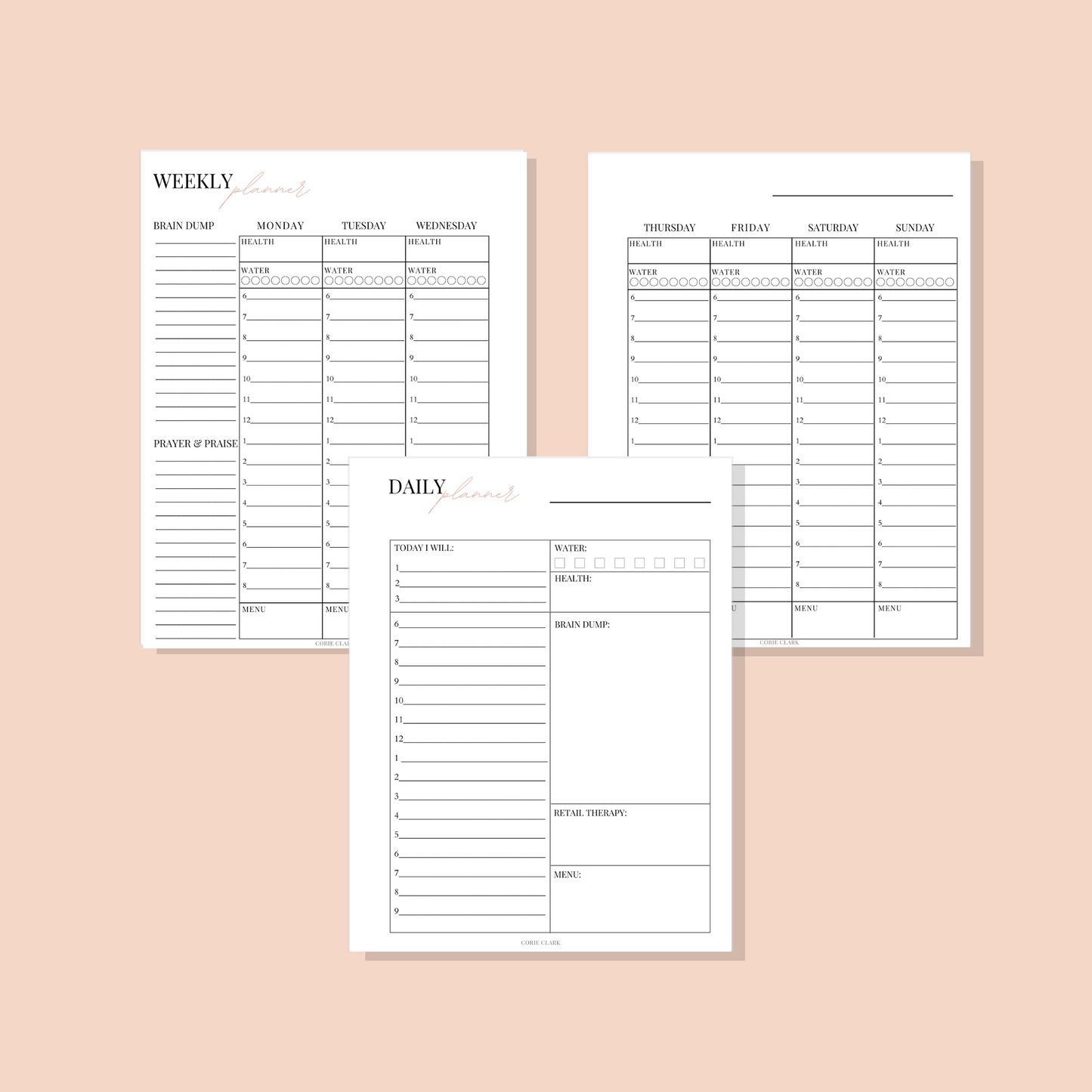 Purposeful Planner - Printable (Perpetual)