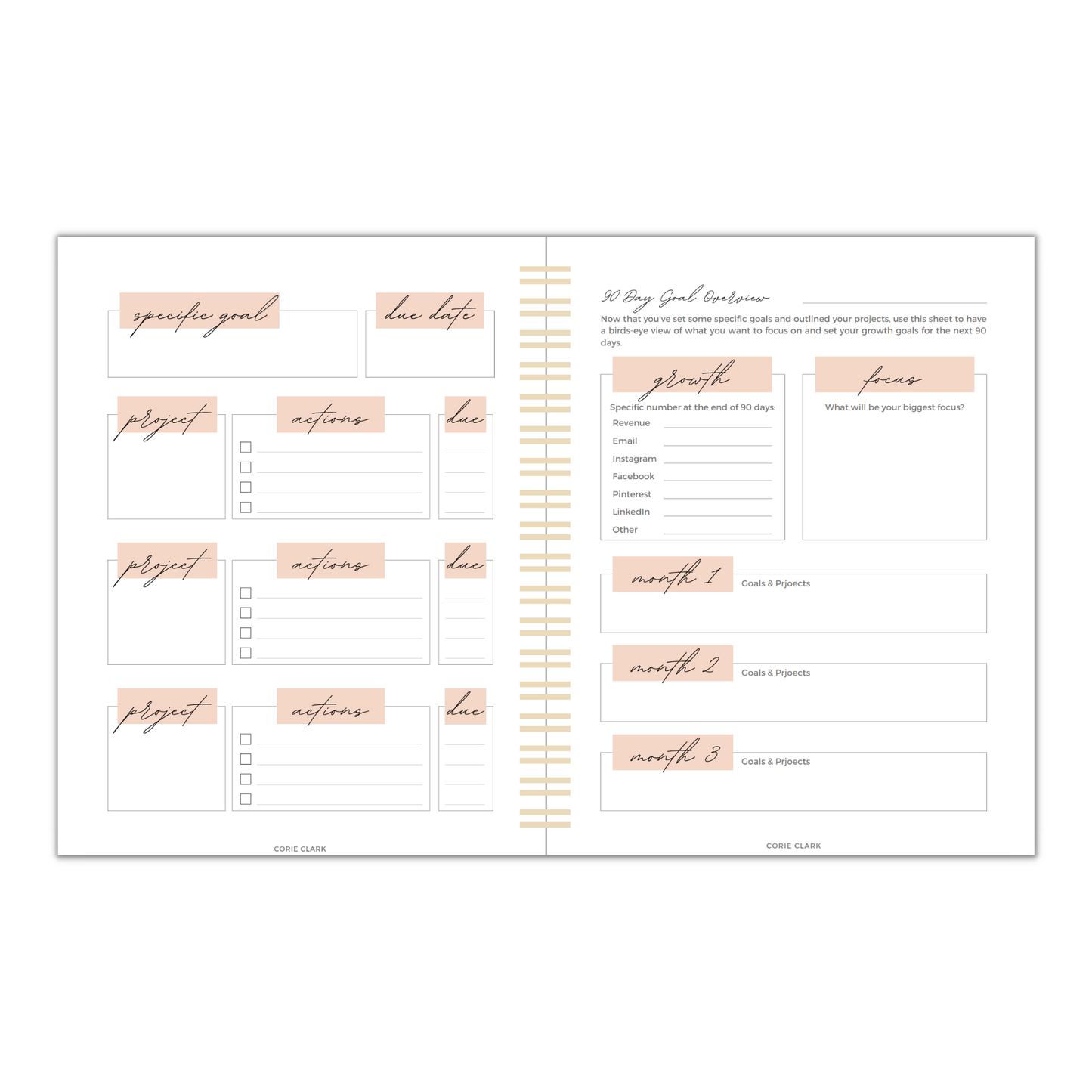 Purpose Babe 90 Day Business Planner