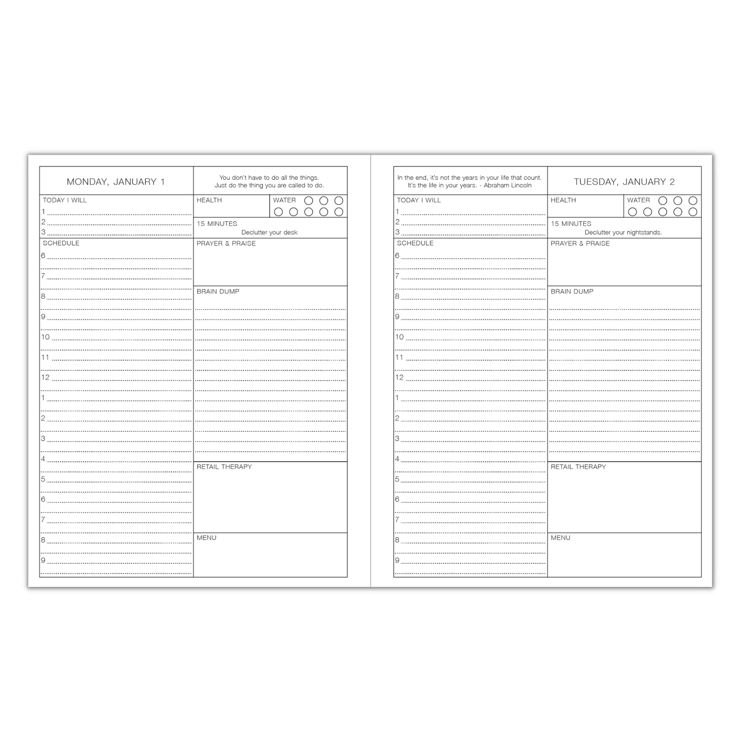 Printable 2024 Purposeful Planner - Daily