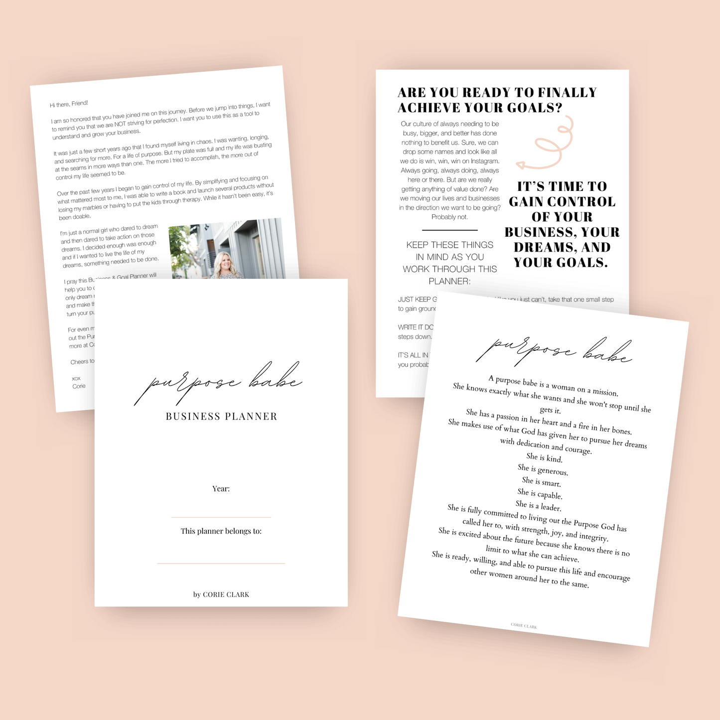 Purposeful Planner + Business Planner Printable Bundle (Perpetual)