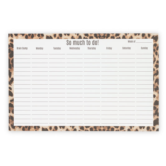So Much To Do Desk Pad - Leopard